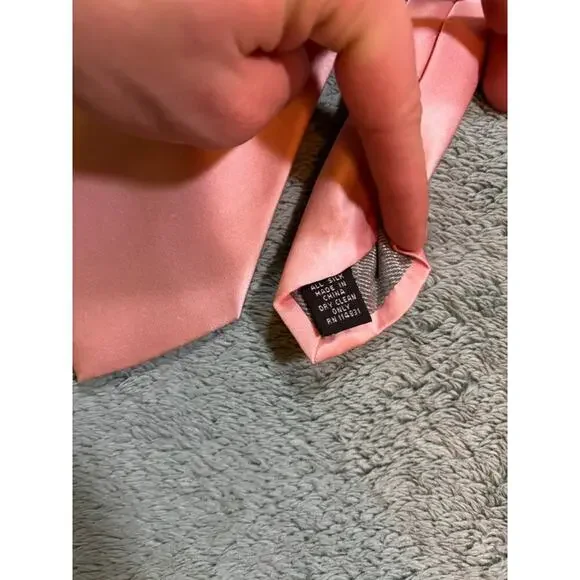 Joseph and Feiss 100% Silk Pink Men’s Neck Tie - Picture 3 of 4